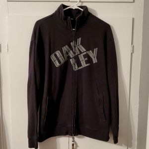 Men's Black Oakley Zip-Up Jacket